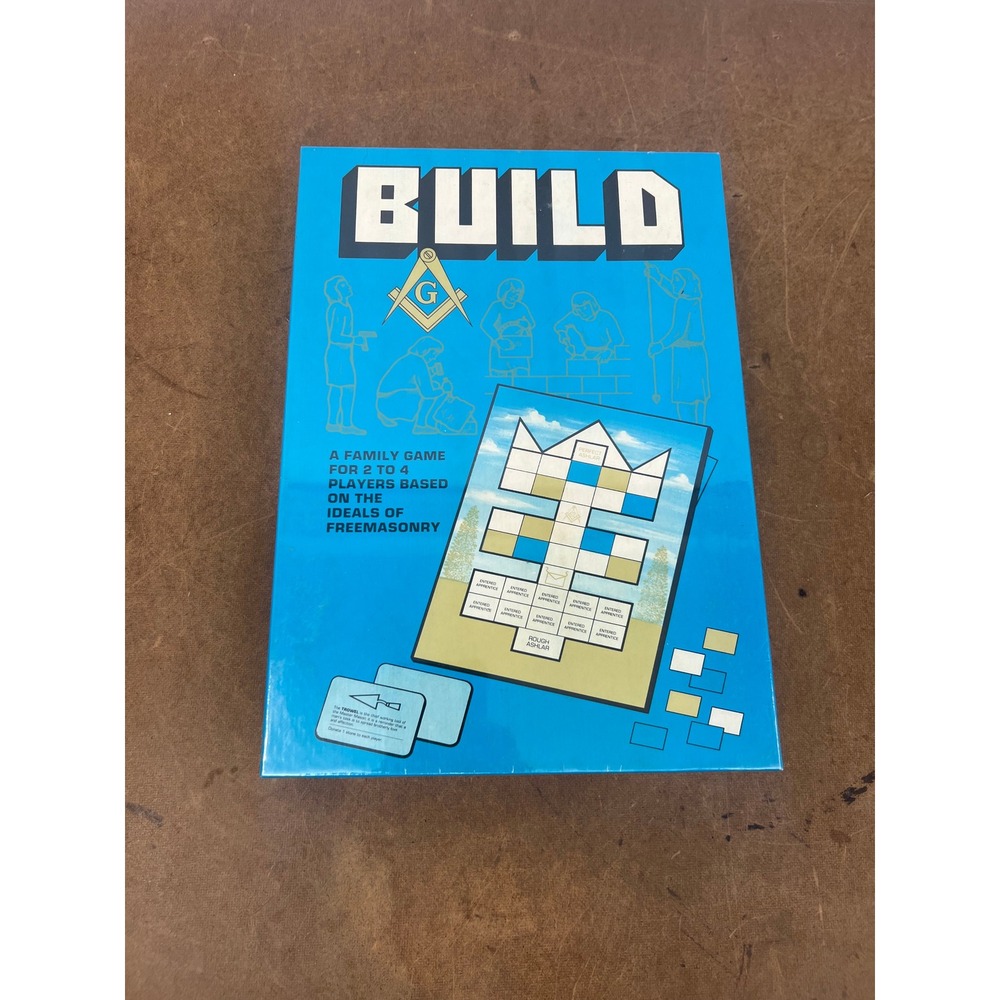 Vintage 1980 Build Board Game Whitehall Games Masonic Freemasonry Sealed New NOS